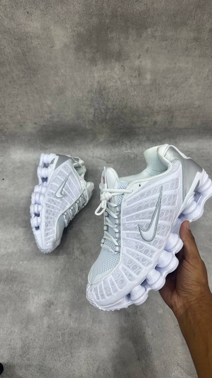 Nike Shox TL Blanc Argent Métallique