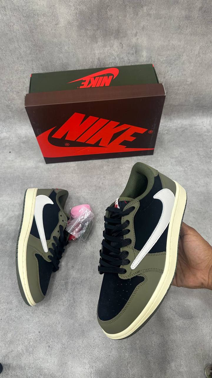 Jordan 1 Retro Low OG SP Travis Scott Noir Olive