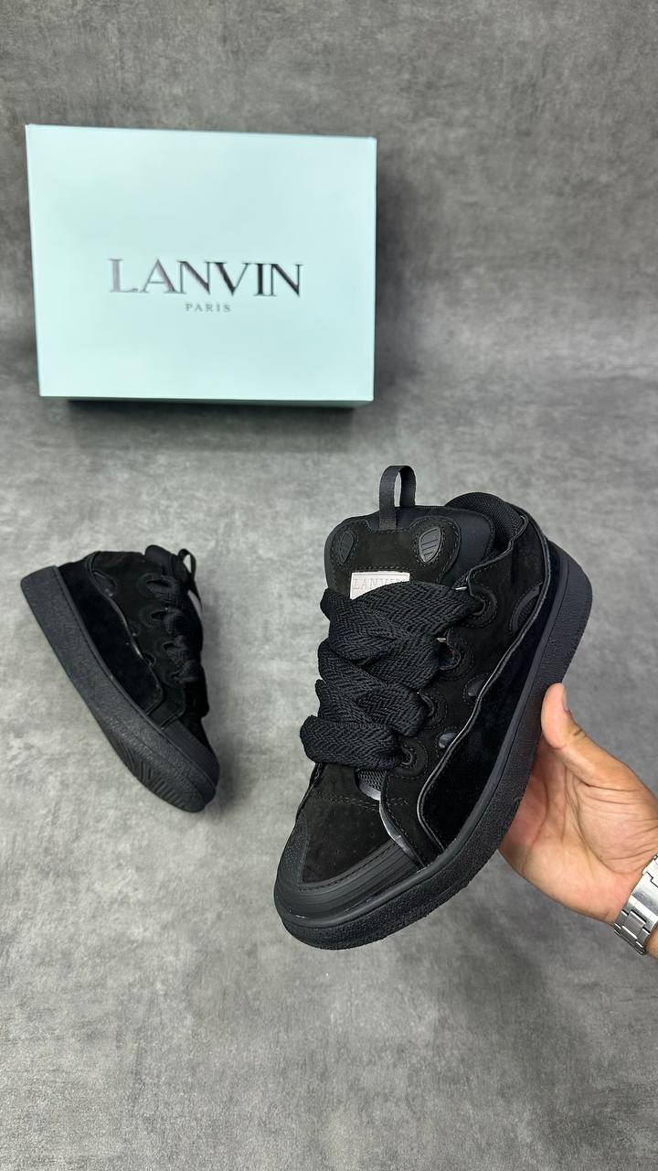 Lanvin Cuir Curb Triple Noir