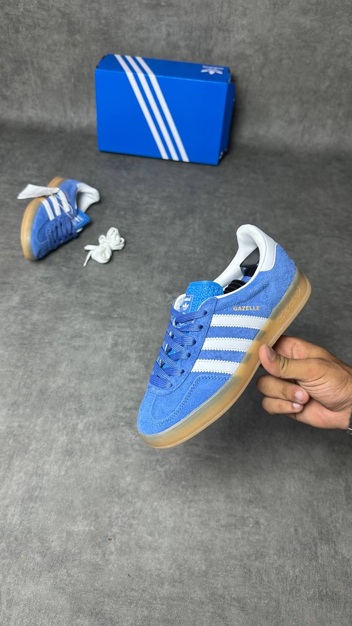 adidas Gazelle Indoor Bleu Oiseau Nuage Blanc