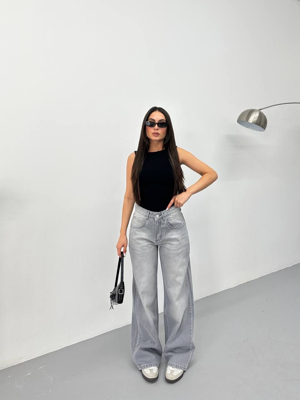 Gray Baggy Jeans