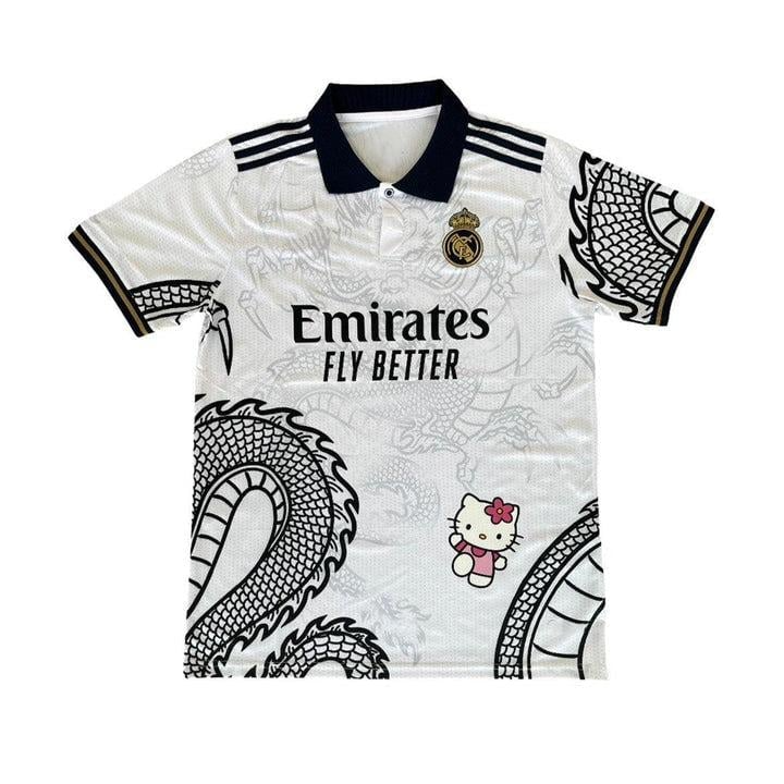 Maillot unisexe surdimensionné Real Madrid X Hello Kitty