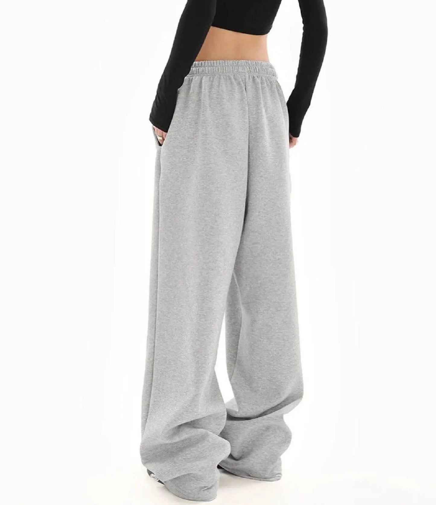 Pantalon de survêtement à jambes larges ouvertes