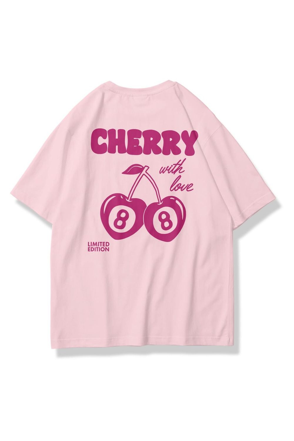 T-shirt unisexe surdimensionné Cherry with Love