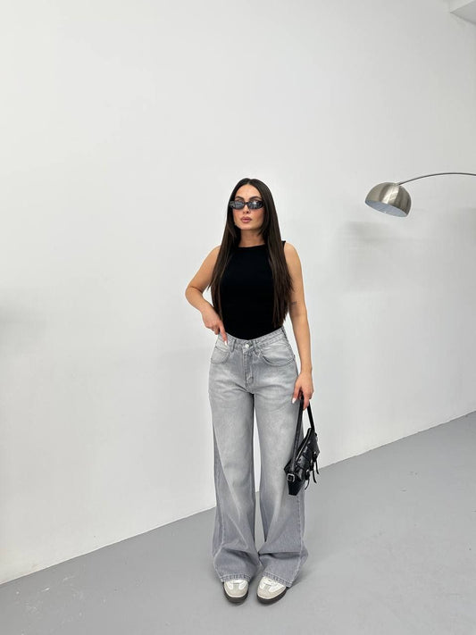 Gray Baggy Jeans