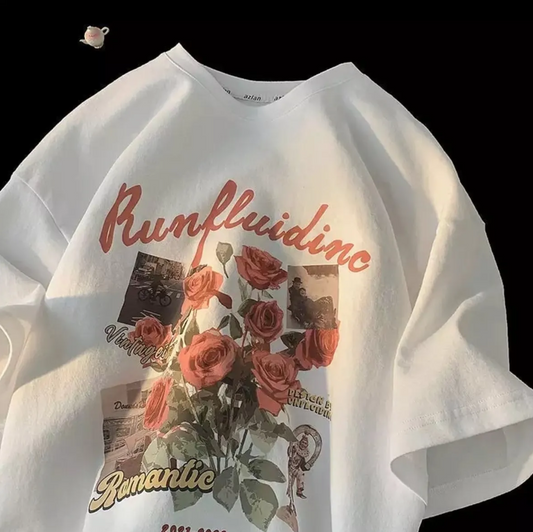 T-shirt unisexe surdimensionné Roses
