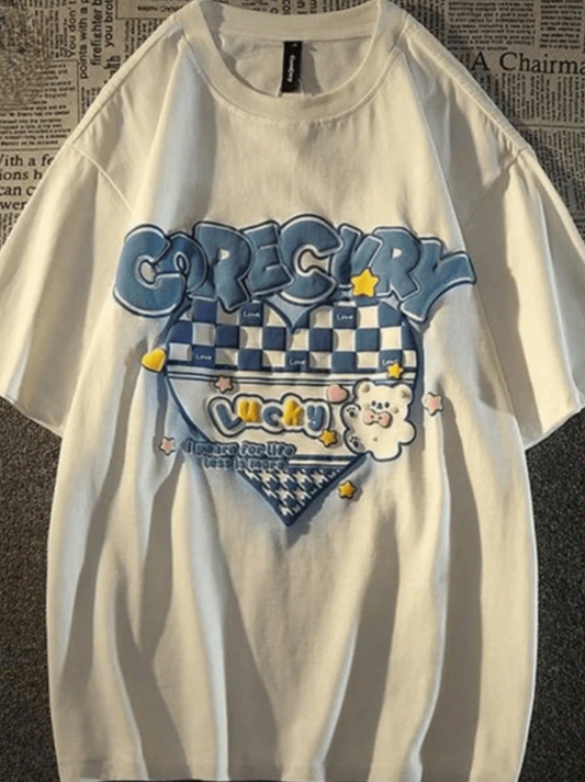 T-shirt unisexe surdimensionné Corecvry Lucky