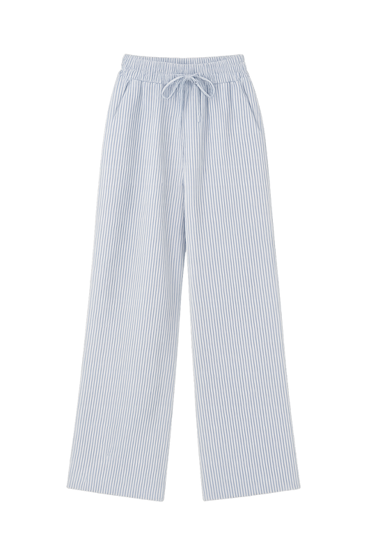 Pantalon à rayures bleues