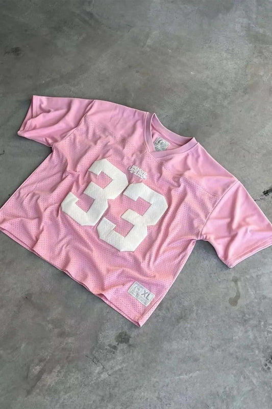 Maillot unisexe surdimensionné rose Memory Lane Park
