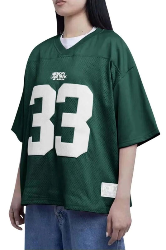 Maillot unisexe surdimensionné Green Memory Lane Park