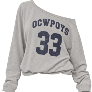 Off-Shoulder OCWPOYS Sweatshirt 33