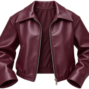 Oversized Short Grunge Leather Jackets