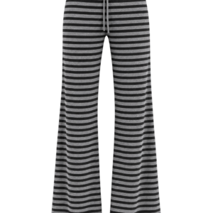 High-waisted Relaxed Striped Pants