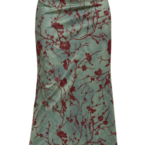 Floral Printed A-line Midi Skirts