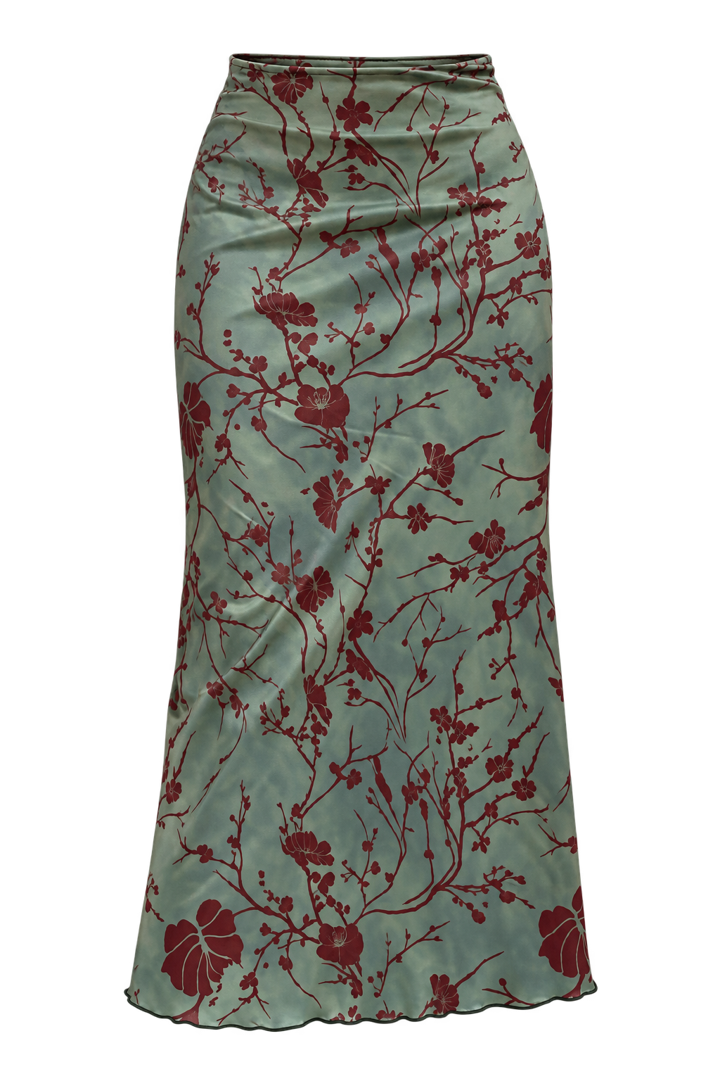 Floral Printed A-line Midi Skirts