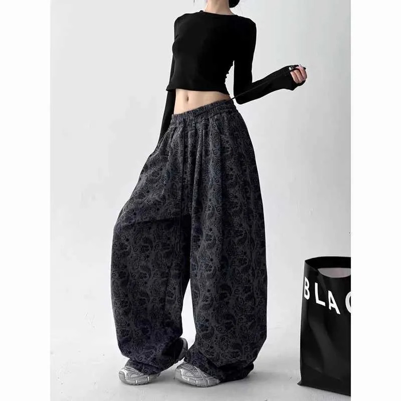 Y2k Women Print Pants Harajuku 2000s American Vintage Oversize Sweatpants Wide Leg - Image 2