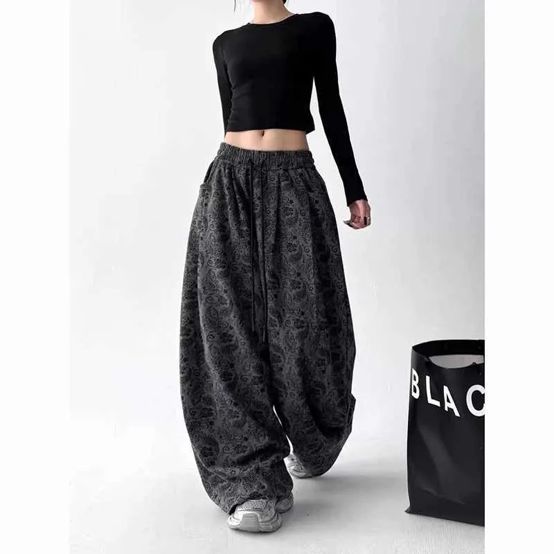 Y2k Women Print Pants Harajuku 2000s American Vintage Oversize Sweatpants Wide Leg - Image 3