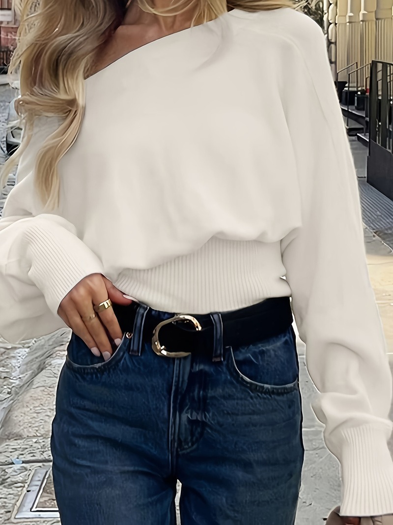 Off-Shoulder Knit Top - Image 3
